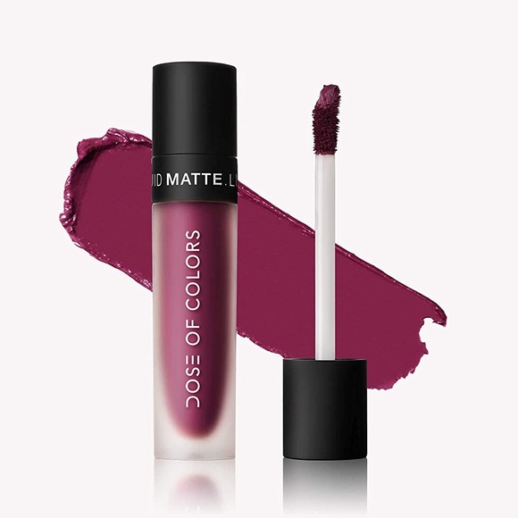 DOSE OF COLORS "BERRY ME" MATTE LIQUID LIPSTICK - Picture 4 of 7